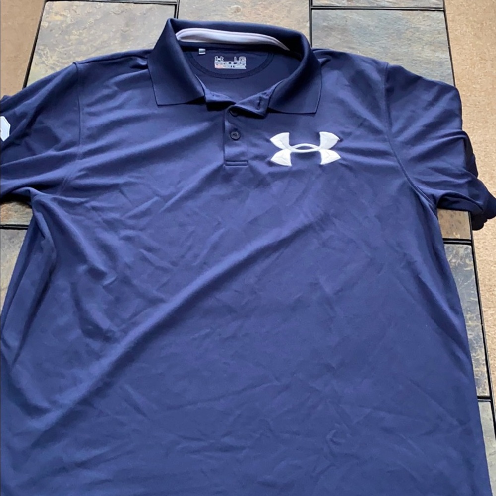 Under Armour Blue Polo